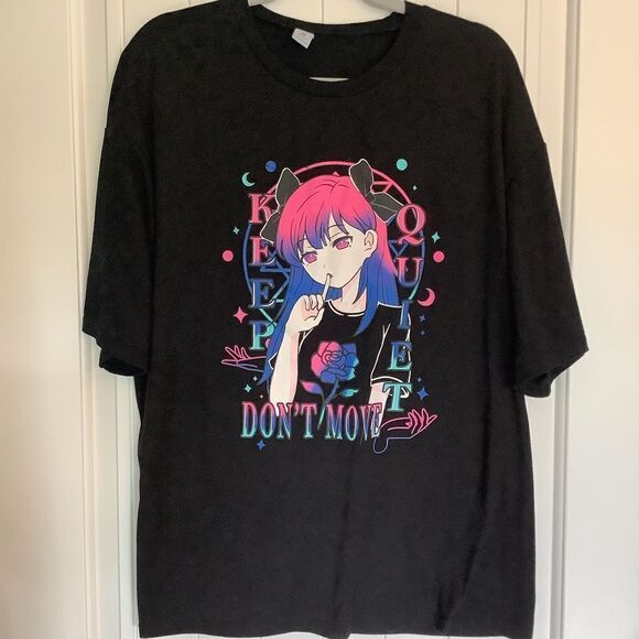 Romwe Anime Tee-shirt 🤖👾🫶🏽😻 - Picture 1 of 3